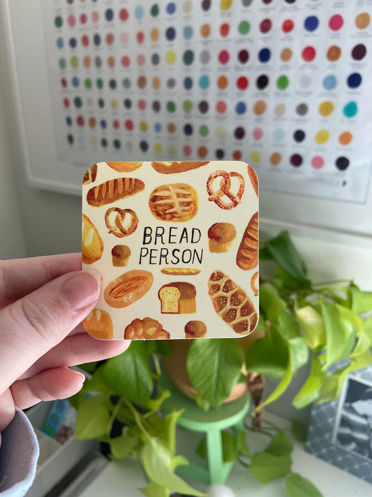 Bread Person Sticker, 2x3 in.