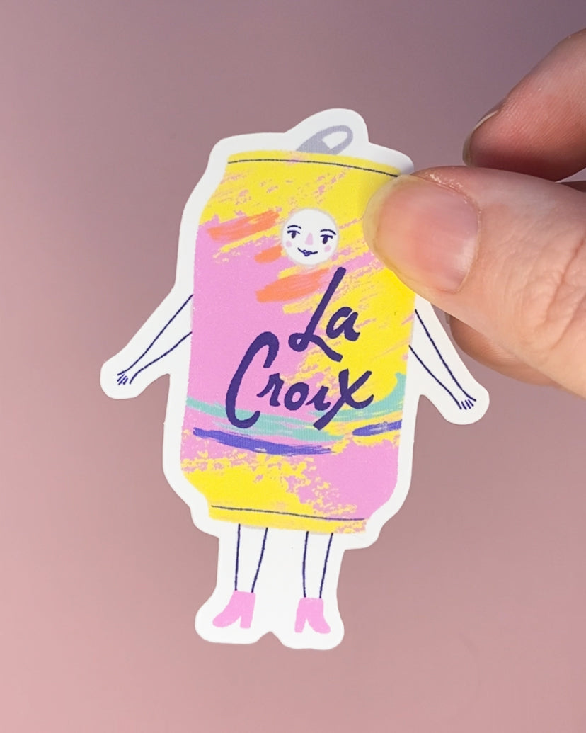La Croix Lucy Sticker, 2x3 in.