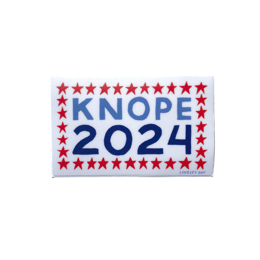 Knope 2024 Sticker, 3x2 in.